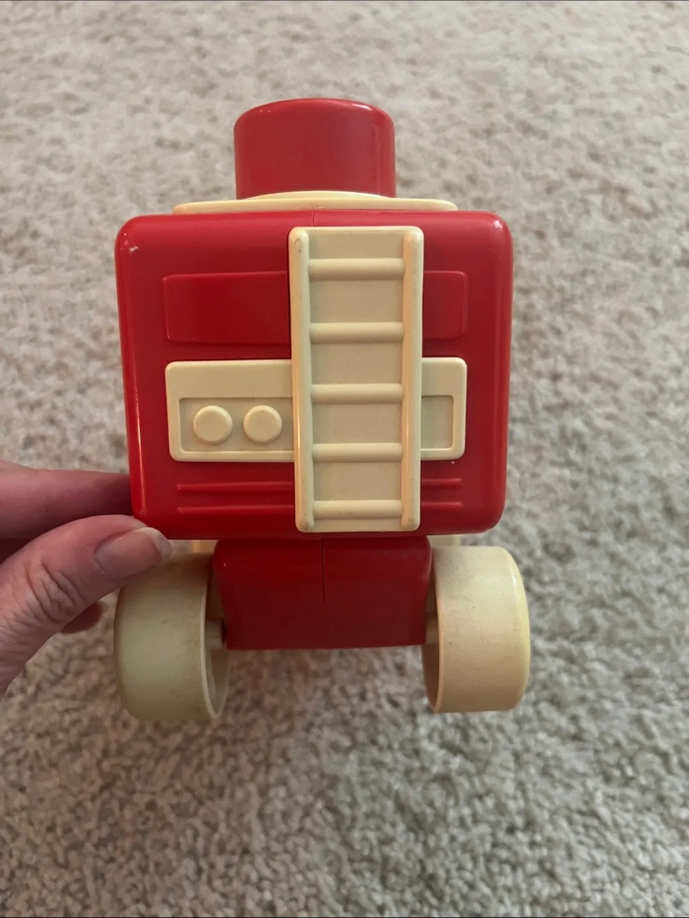 Tonya Firetruck 119 - Classic Push Toy Vintage 1985